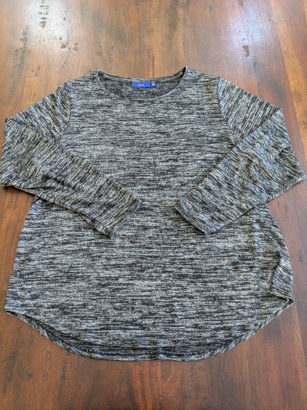 Apt. 9 Women's Marled Knit Long Sleeve Crewneck Sweater 1X